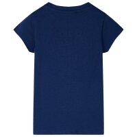 Kinder-T-Shirt Marineblau 92