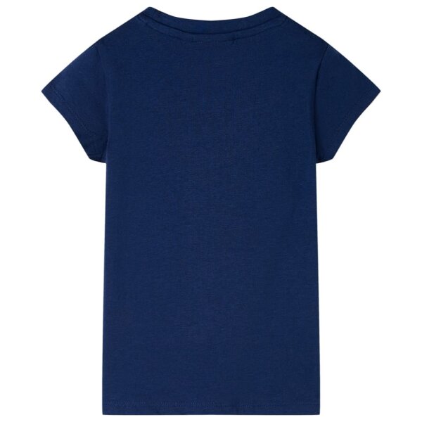 Kinder-T-Shirt Marineblau 140