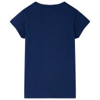 Kinder-T-Shirt Marineblau 140