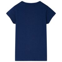 Kinder-T-Shirt Marineblau 116