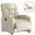 vidaXL Relaxsessel Elektrisch Creme Kunstleder