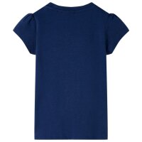 Kinder-T-Shirt Marineblau 140