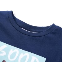 Kinder-T-Shirt Marineblau 140