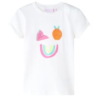 Kinder-T-Shirt Ecru 128