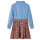 Kinderkleid mit Langen Ärmeln Marineblau und Jeansblau 116