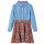 Kinderkleid mit Langen Ärmeln Marineblau und Jeansblau 140