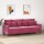 vidaXL 3-Sitzer-Sofa Weinrot 180 cm Samt