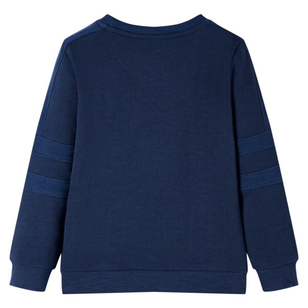 Kinder-Sweatshirt Marineblau Melange 92