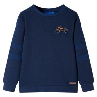 Kinder-Sweatshirt Marineblau Melange 92