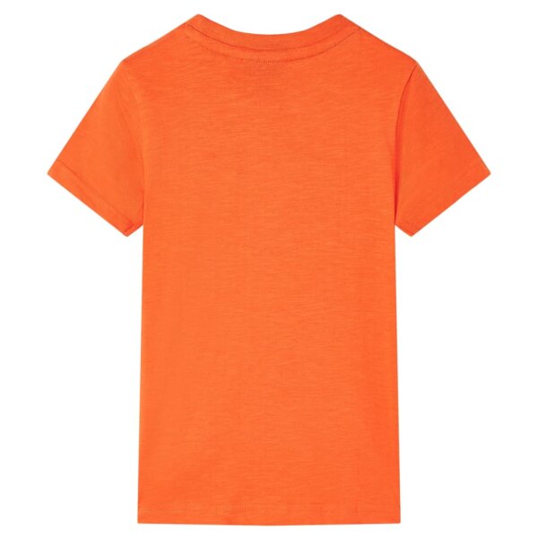 Kinder-T-Shirt Dunkelorange 92