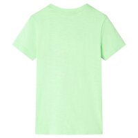 Kinder-T-Shirt Neongr&uuml;n 128