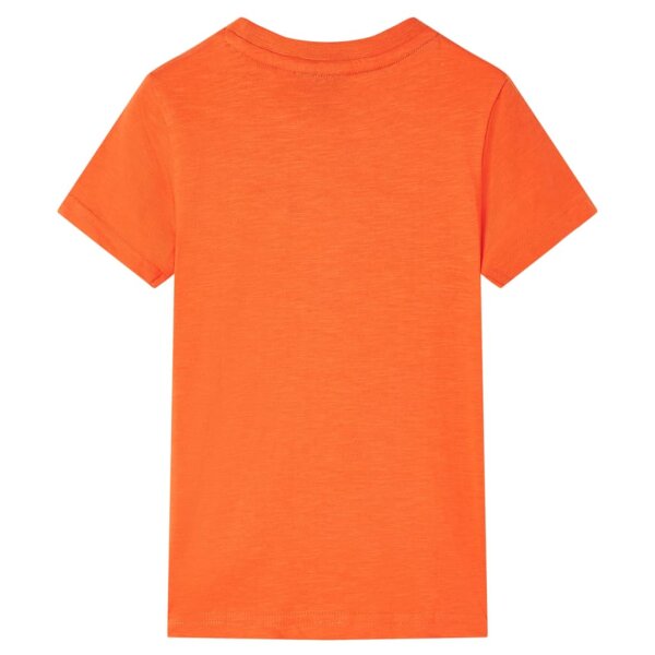 Kinder-T-Shirt Dunkelorange 116