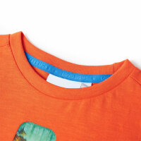 Kinder-T-Shirt Dunkelorange 116