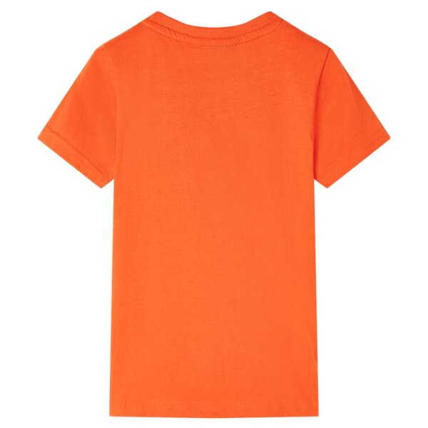 Kinder-T-Shirt Dunkelorange 104