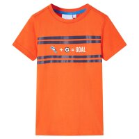 Kinder-T-Shirt Dunkelorange 104