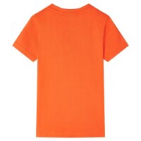 Kinder-T-Shirt Dunkelorange 128