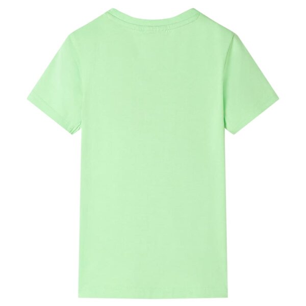 Kinder T-Shirt Neongr&uuml;n 140