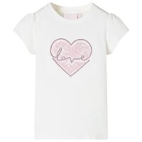 Kinder-T-Shirt Ecru 104