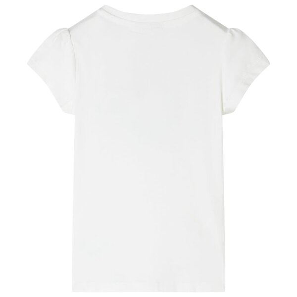 Kinder-T-Shirt Ecru 128