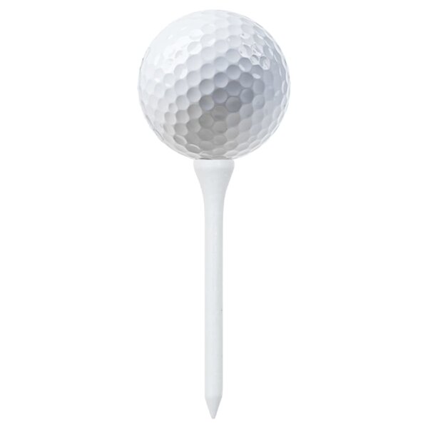 vidaXL Golf-Tees 1000 Stk. Wei&szlig; 70 mm Bambus