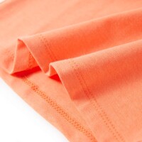 Kinder-T-Shirt mit Fl&uuml;gel&auml;rmeln Neonorange 128