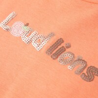 Kinder-T-Shirt mit Fl&uuml;gel&auml;rmeln Neonorange 104