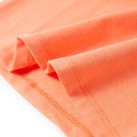 Kinder-T-Shirt mit Fl&uuml;gel&auml;rmeln Neonorange 104