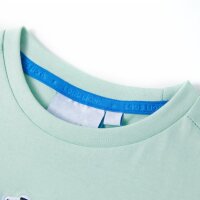 Kinder-T-Shirt Helles Minzgr&uuml;n 92