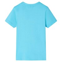 Kinder-T-Shirt Aquablau 140