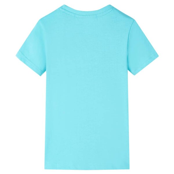 Kinder-T-Shirt Aquablau 140