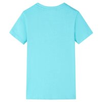 Kinder-T-Shirt Aquablau 140