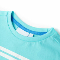 Kinder-T-Shirt Aquablau 140