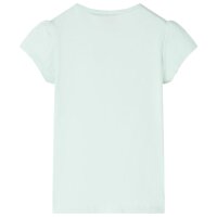 Kinder-T-Shirt Helles Minzgrün 140