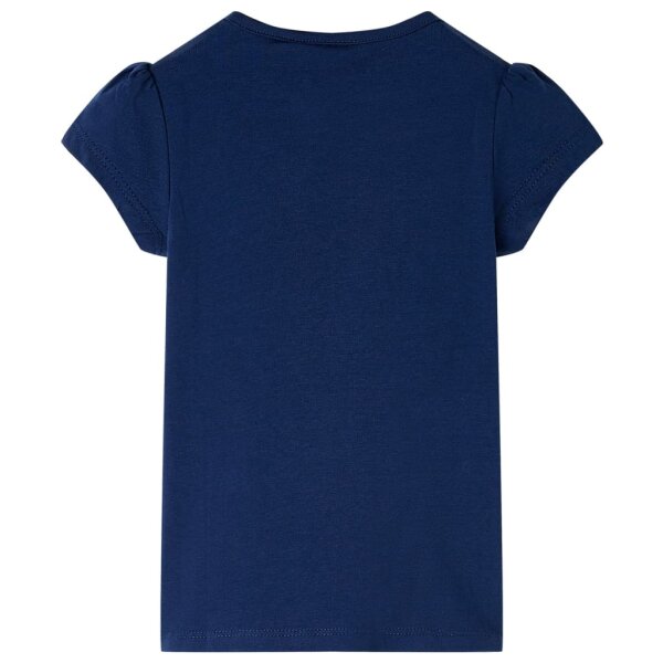 Kinder-T-Shirt Marineblau 140