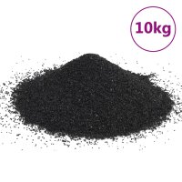 vidaXL Aquariensand 10 kg Schwarz 0,2-2 mm