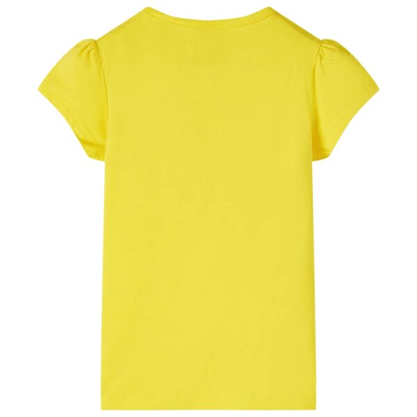 Kinder-T-Shirt Gelb 128