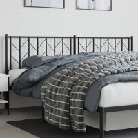 vidaXL Kopfteil Metall Schwarz 193 cm