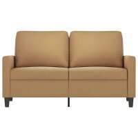 vidaXL 2-Sitzer-Sofa Braun 120 cm Samt