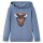 Kinder-Kapuzenpullover Blau Melange 128