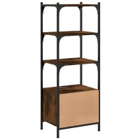 vidaXL B&uuml;cherregal 3 B&ouml;den R&auml;uchereiche 41x30x109,5 cm Holzwerkstoff