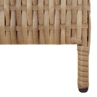 vidaXL Paravent 6-tlg. Beige Poly Rattan