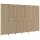 vidaXL Paravent 6-tlg. Beige Poly Rattan