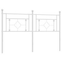 vidaXL Kopfteil Metall Weiß 150 cm