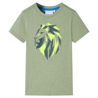 Kinder-T-Shirt Helles Khaki 140