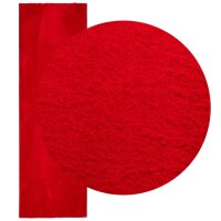 vidaXL Teppich HUARTE Kurzflor Weich und Waschbar Rot 80x250 cm