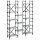 vidaXL B&uuml;cherregal Grau Sonoma 127,5x28,5x172,5 cm Holzwerkstoff