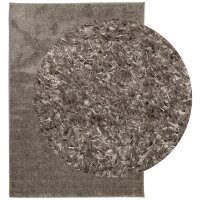 vidaXL Teppich ISTAN Hochflor Gl&auml;nzend Grau 160x230 cm