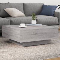 vidaXL Couchtisch Grau Sonoma 80x80x31 cm Holzwerkstoff