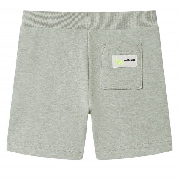 Kindershorts mit Kordelzug Hellkhaki Melange 128