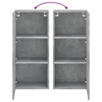 vidaXL TV-Wandschrank Betongrau 40,5x30x90 cm Holzwerkstoff